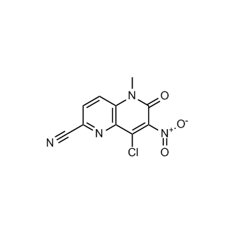 8-Chloro-5-methyl-7-nitro-6-oxo-5,6-dihydro-1,5-naphthyridine-2-carbonitrile