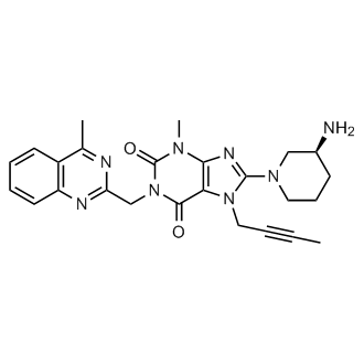 (S)-8-(3-Aminopiperidin-1-yl)-7-(but-2-yn-1-yl)-3-methyl-1-((4-methylquinazolin-2-yl)methyl)-3,7-dihydro-1H-purine-2,6-dione (Linagliptin Impurity)
