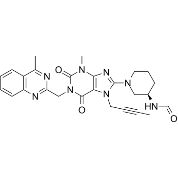 (R)-N-(1-(7-(But-2-yn-1-yl)-3-methyl-1-((4-methylquinazolin-2-yl)methyl)-2,6-dioxo-2,3,6,7-tetrahydro-1H-purin-8-yl)piperidin-3-yl)formamide (Linagliptin Impurity)