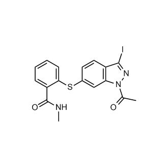 2-((1-Acetyl-3-iodo-1H-indazol-6-yl)thio)-N-methylbenzamide (Axitinib Impurity)
