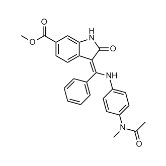 (Z)-Methyl 3-(((4-acetamidophenyl)amino)(phenyl)methylene)-2-oxoindoline-6-carboxylate (Nintedanib Impurity)