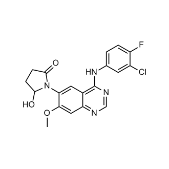 1-(4-((3-Chloro-4-fluorophenyl)amino)-7-methoxyquinazolin-6-yl)-5-hydroxypyrrolidin-2-one (Dacomitinib Impurity)