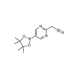 2-(5-(4,4,5,5-Tetramethyl-1,3,2-dioxaborolan-2-yl)pyrimidin-2-yl)acetonitrile