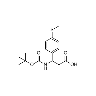 3-((Tert-butoxycarbonyl)amino)-3-(4-(methylthio)phenyl)propanoic acid