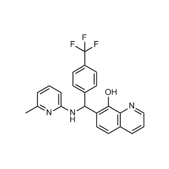 7-(((6-Methylpyridin-2-yl)amino)(4-(trifluoromethyl)phenyl)methyl)quinolin-8-ol