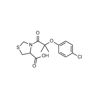 3-(2-(4-Chlorophenoxy)-2-methylpropanoyl)thiazolidine-4-carboxylic acid