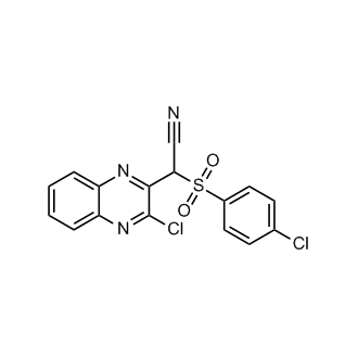 2-((4-Chlorophenyl)sulfonyl)-2-(3-chloroquinoxalin-2-yl)acetonitrile