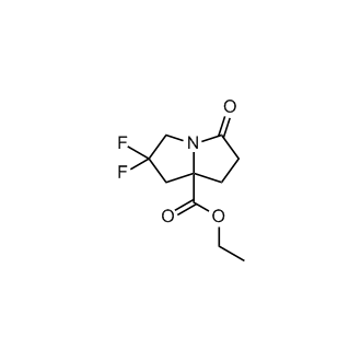 Ethyl6,6-difluoro-3-oxo-1,2,5,7-tetrahydropyrrolizine-8-carboxylate