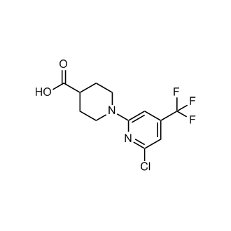 1-(6-Chloro-4-(trifluoromethyl)pyridin-2-yl)piperidine-4-carboxylic acid