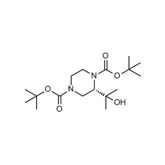 Di-tert-butyl (S)-2-(2-hydroxypropan-2-yl)piperazine-1,4-dicarboxylate