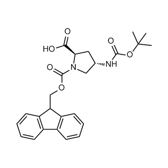 (2R,4S)-1-(((9H-Fluoren-9-yl)methoxy)carbonyl)-4-((tert-butoxycarbonyl)amino)pyrrolidine-2-carboxylic acid