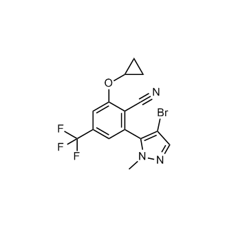 2-(4-Bromo-1-methyl-1H-pyrazol-5-yl)-6-cyclopropoxy-4-(trifluoromethyl)benzonitrile