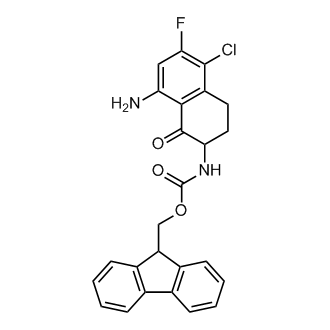 (9H-Fluoren-9-yl)methyl (8-amino-5-chloro-6-fluoro-1-oxo-1,2,3,4-tetrahydronaphthalen-2-yl)carbamate