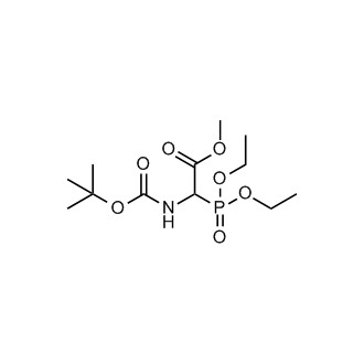 Methyl 2-((tert-butoxycarbonyl)amino)-2-(diethoxyphosphoryl)acetate