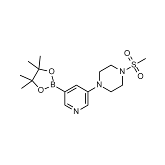 1-(Methylsulfonyl)-4-(5-(4,4,5,5-tetramethyl-1,3,2-dioxaborolan-2-yl)pyridin-3-yl)piperazine