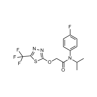 N-(4-fluorophenyl)-N-isopropyl-2-((5-(trifluoromethyl)-1,3,4-thiadiazol-2-yl)oxy)acetamide