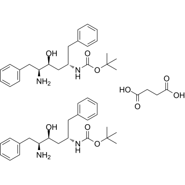 Tert-butyl ((2S,4S,5S)-5-amino-4-hydroxy-1,6-diphenylhexan-2-yl)carbamate hemisuccinate