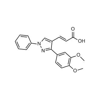 (E)-3-(3-(3,4-dimethoxyphenyl)-1-phenyl-1H-pyrazol-4-yl)acrylic acid
