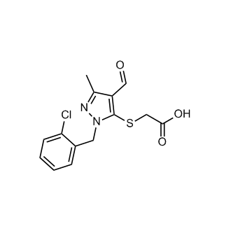 2-((1-(2-Chlorobenzyl)-4-formyl-3-methyl-1H-pyrazol-5-yl)thio)acetic acid