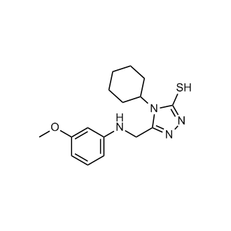 4-Cyclohexyl-5-(((3-methoxyphenyl)amino)methyl)-4H-1,2,4-triazole-3-thiol