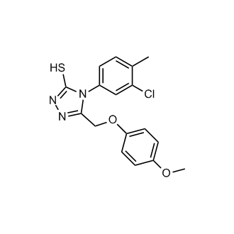 4-(3-Chloro-4-methylphenyl)-5-((4-methoxyphenoxy)methyl)-4H-1,2,4-triazole-3-thiol