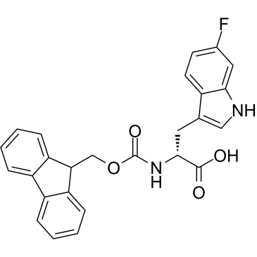 (R)-2-((((9H-fluoren-9-yl)methoxy)carbonyl)amino)-3-(6-fluoro-1H-indol-3-yl)propanoic acid