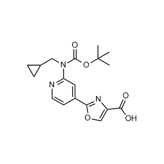2-(2-((tert-Butoxycarbonyl)(cyclopropylmethyl)amino)pyridin-4-yl)oxazole-4-carboxylic acid