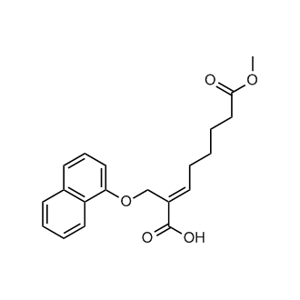(E)-8-Methoxy-2-((naphthalen-1-yloxy)methyl)-8-oxooct-2-enoic acid