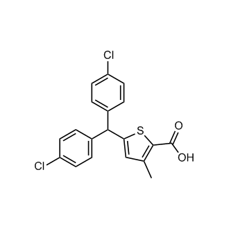 5-(Bis(4-chlorophenyl)methyl)-3-methylthiophene-2-carboxylic acid