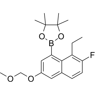 2-(8-Ethyl-7-fluoro-3-(methoxymethoxy)naphthalen-1-yl)-4,4,5,5-tetramethyl-1,3,2-dioxaborolane