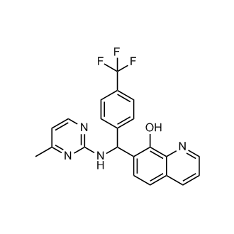 7-(((4-Methylpyrimidin-2-yl)amino)(4-(trifluoromethyl)phenyl)methyl)quinolin-8-ol