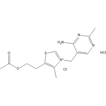5-(2-Acetoxyethyl)-3-((4-amino-2-methylpyrimidin-5-yl)methyl)-4-methylthiazol-3-ium chloride hydrochloride (Thiamine Impurity)