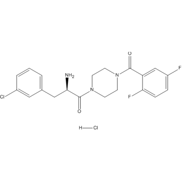 (R)-2-Amino-3-(3-chlorophenyl)-1-(4-(2,5-difluorobenzoyl)piperazin-1-yl)propan-1-one hydrochloride