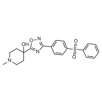 1-Methyl-4-(3-(4-(phenylsulfonyl)phenyl)-1,2,4-oxadiazol-5-yl)piperidin-4-ol