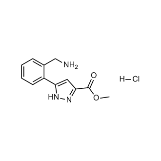 Methyl 5-(2-(aminomethyl)phenyl)-1H-pyrazole-3-carboxylate hydrochloride