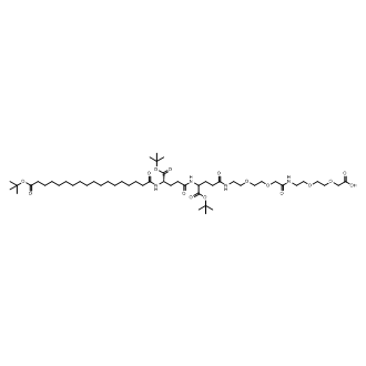 (22S,27S)-22,27-Bis(tert-butoxycarbonyl)-48,48-dimethyl-10,19,24,29,46-pentaoxo-3,6,12,15,47-pentaoxa-9,18,23,28-tetraazanonatetracontanoic acid