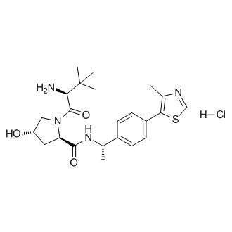 (2R,4S)-1-((S)-2-Amino-3,3-dimethylbutanoyl)-4-hydroxy-N-((S)-1-(4-(4-methylthiazol-5-yl)phenyl)ethyl)pyrrolidine-2-carboxamide hydrochloride