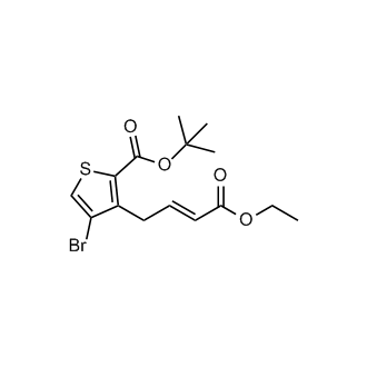 tert-Butyl (E)-4-bromo-3-(4-ethoxy-4-oxobut-2-en-1-yl)thiophene-2-carboxylate
