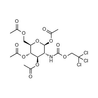 (2S,3R,4R,5S,6R)-6-(acetoxymethyl)-3-(((2,2,2-trichloroethoxy)carbonyl)amino)tetrahydro-2H-pyran-2,4,5-triyl triacetate