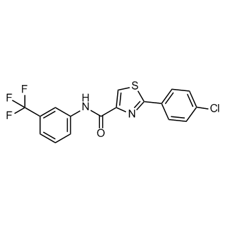 2-(4-Chlorophenyl)-N-(3-(trifluoromethyl)phenyl)thiazole-4-carboxamide