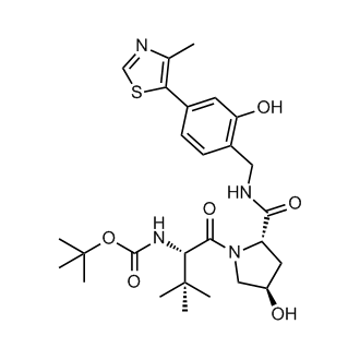 tert-Butyl ((S)-1-((2S,4R)-4-hydroxy-2-((2-hydroxy-4-(4-methylthiazol-5-yl)benzyl)carbamoyl)pyrrolidin-1-yl)-3,3-dimethyl-1-oxobutan-2-yl)carbamate