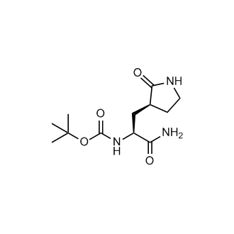 tert-Butyl ((S)-1-amino-1-oxo-3-((S)-2-oxopyrrolidin-3-yl)propan-2-yl)carbamate