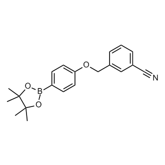 3-((4-(4,4,5,5-Tetramethyl-1,3,2-dioxaborolan-2-yl)phenoxy)methyl)benzonitrile