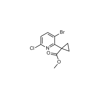 Methyl 1-(3-bromo-6-chloropyridin-2-yl)cyclopropane-1-carboxylate