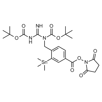 2,5-Dioxopyrrolidin-1-yl 4-((1,3-bis(tert-butoxycarbonyl)guanidino)methyl)-3-(trimethylstannyl)benzoate