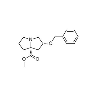 Methyl(2R,7aR)-2-(benzyloxy)tetrahydro-1H-pyrrolizine-7a(5H)-carboxylate