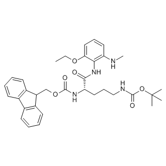 (S)-(9H-Fluoren-9-yl)methyl tert-butyl (5-((2-ethoxy-6-(methylamino)phenyl)amino)-5-oxopentane-1,4-diyl)dicarbamate