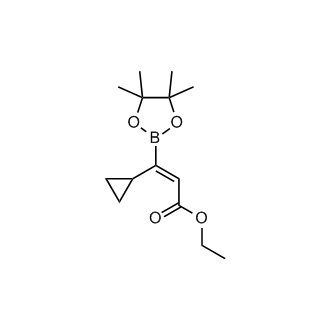 Ethyl (Z)-3-cyclopropyl-3-(4,4,5,5-tetramethyl-1,3,2-dioxaborolan-2-yl)acrylate