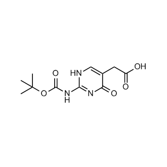 2-(2-((tert-Butoxycarbonyl)amino)-4-oxo-1,4-dihydropyrimidin-5-yl)acetic acid