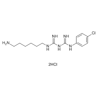 Imidodicarbonimidic diamide, N-(6-aminohexyl)-N′-(4-chlorophenyl)-, hydrochloride (1:2)